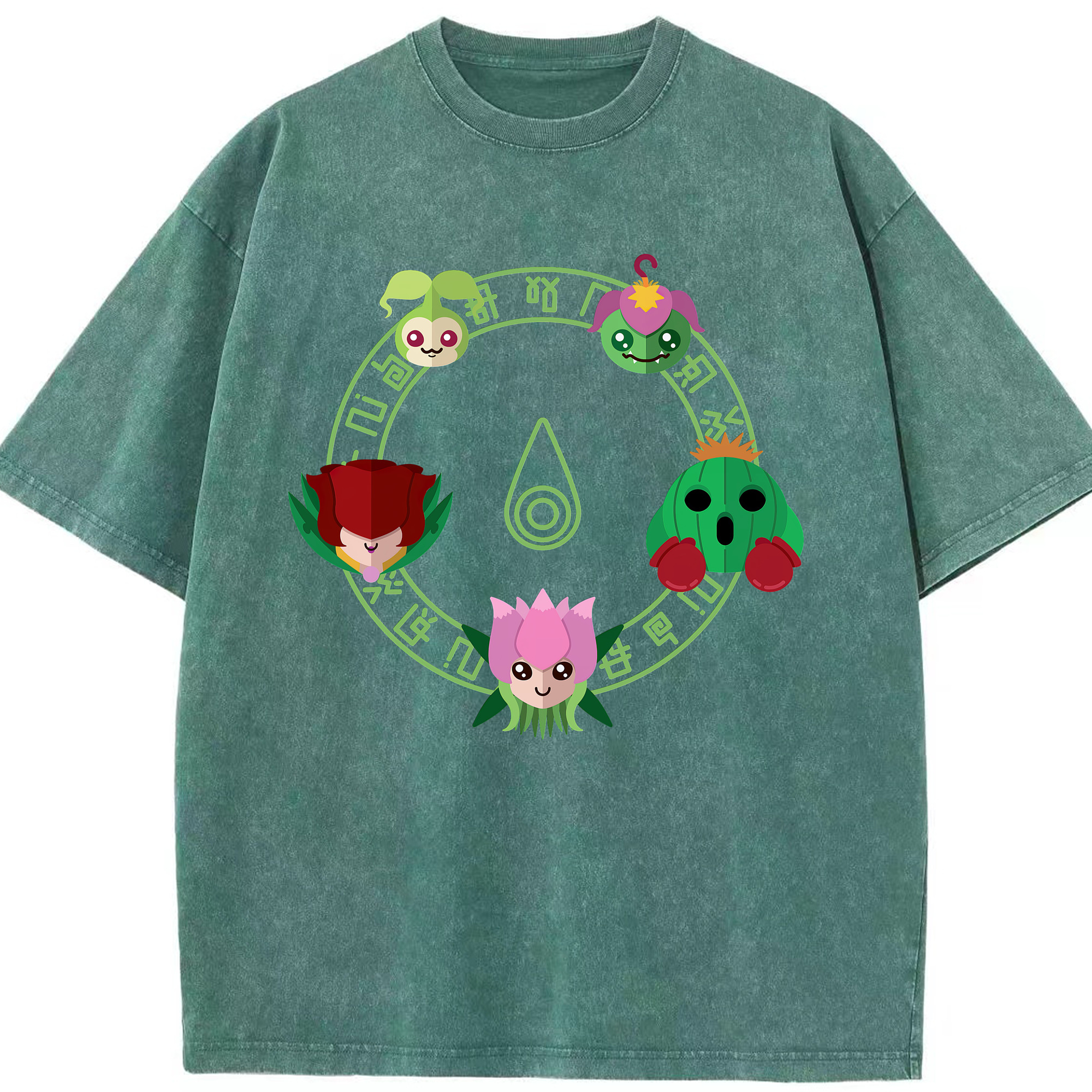 （画像用） Digimon デジタルモンスター/デジモン 綿100% ヴィンテージ風 半袖Tシャツ（フロントプリント）